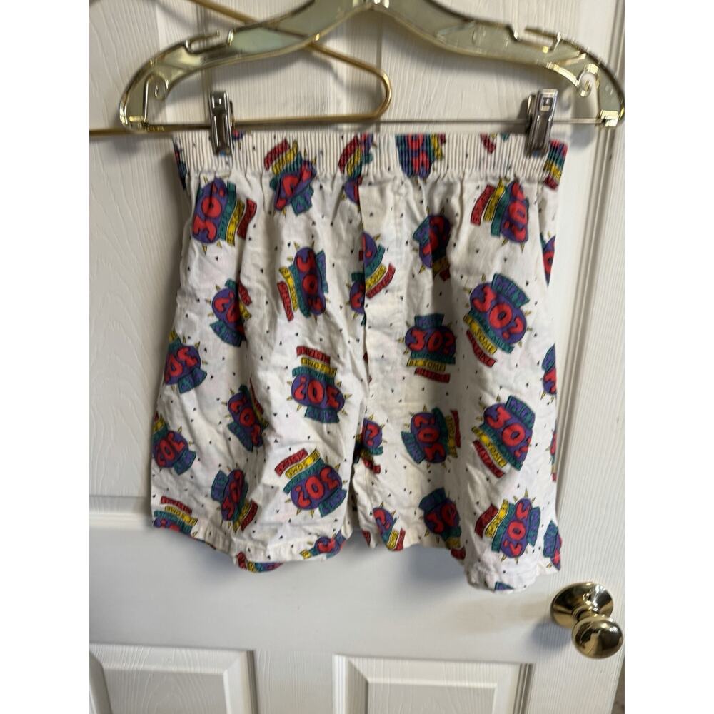 Vintage 90s 30th Birthday Boxer Brief Shorts 26x16 Shoes Box Sz Large Novelty